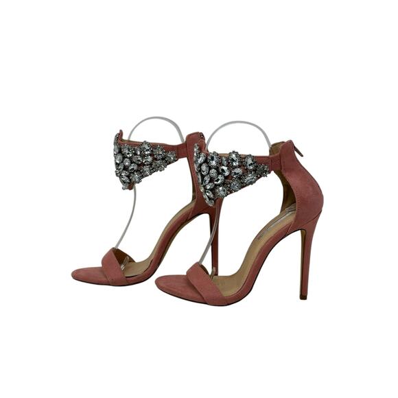 Liliana Pink Wrapped In Rhinestones Stiletto Heels size 5.5 - Picture 14 of 16